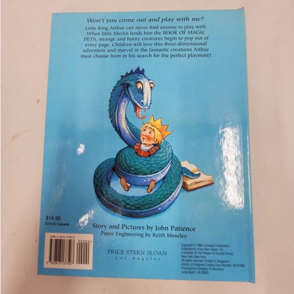 Vintage 1994 Little Merlin Book of Magic Pets Pop Up John Patience Classic Read - Picture 4 of 7